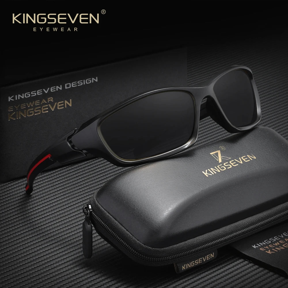 KINGSEVEN Outdoor Sports Riding Sunglasses Men Polarized UV400 Lens Glasses TR90 Women Road Cycling Causal Fishing Male Eyewear