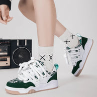 Trend Men's Shoes Outdoor Sneakers Lace-up Non Slip Running Shoes Couple Style Walking Shoes Breathable Tennis Shoe Plus Size 47