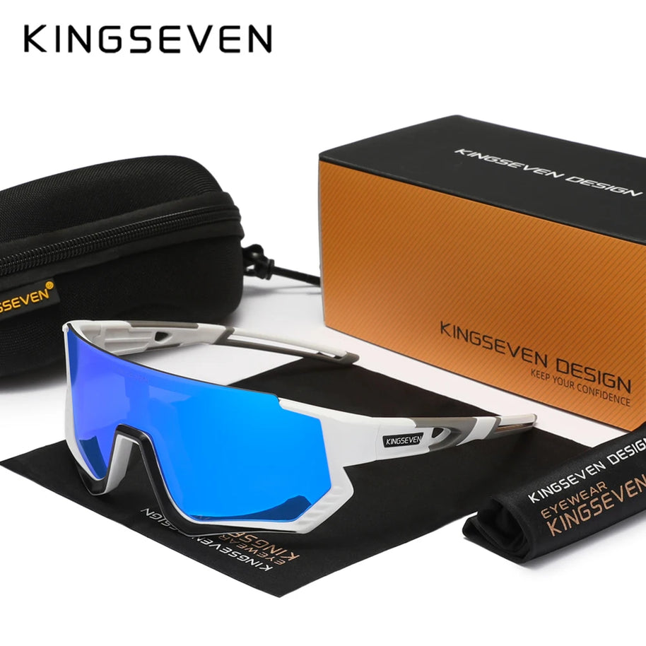 KINGSEVEN Sports Cycling Sunglasses Men Women Mtb Bicycle Glasses UV400 Sunscreen Eyewear Bike Riding Equipment