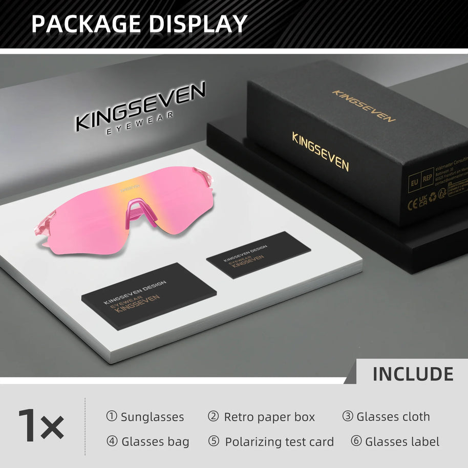 KINGSEVEN 2025 Cycling Sunglasses UV400 Polarized