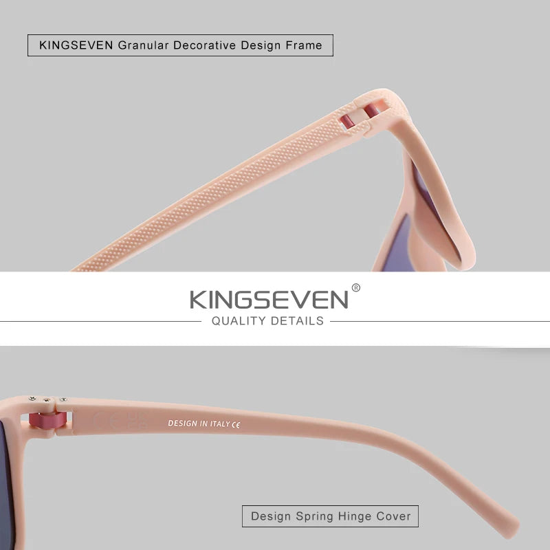 KINGSEVEN Polarized Sunglasses Women Driving Square Frame Sun Glasses sunglasses for Men NEW LC755 Outdoor Travel