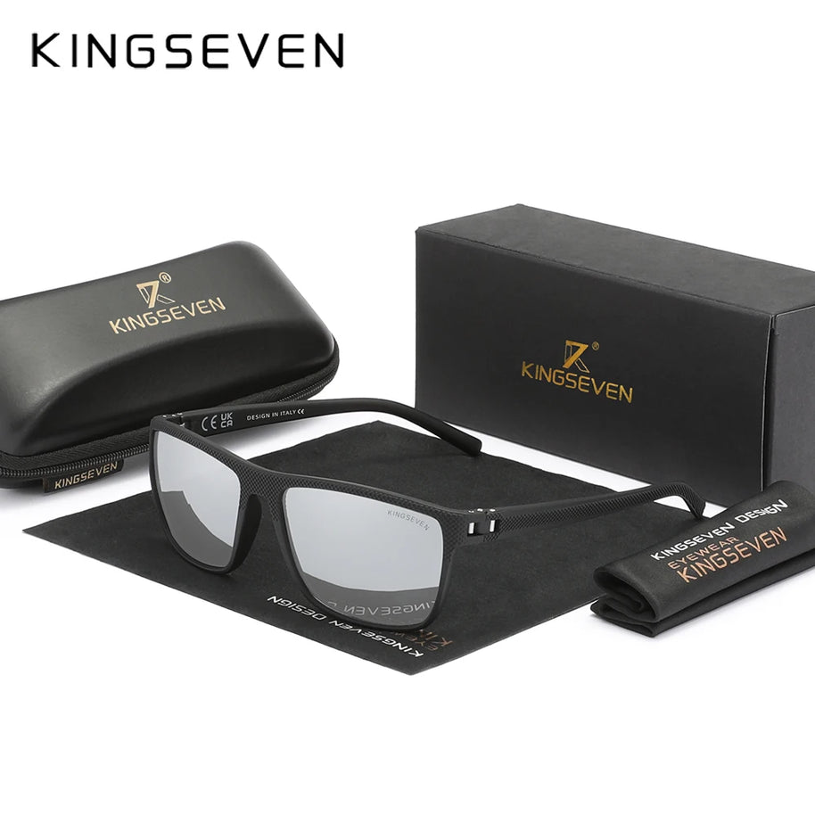 KINGSEVEN Polarized Sunglasses Women Driving Square Frame Sun Glasses sunglasses for Men NEW LC755 Outdoor Travel