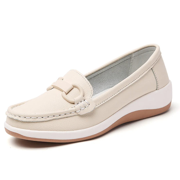 100% cowhide vulcanized women's shoes new large size fashion platform women's shoes light casual sneakers for women sneakers