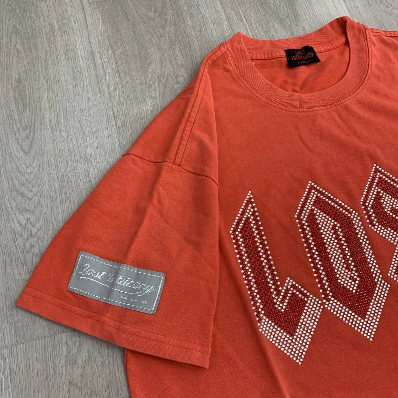 Lost Intricacy Oversized Streetwear T-Shirt Unique Print Lightweight Fashion Top