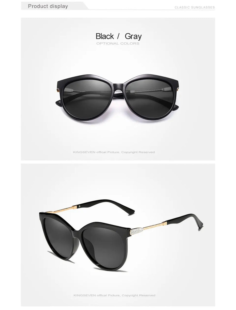 KINGSEVEN 2024 Polarized Women's Sunglasses Gradient Lens Luxury Sun glasses Brand Lentes de sol Mujer