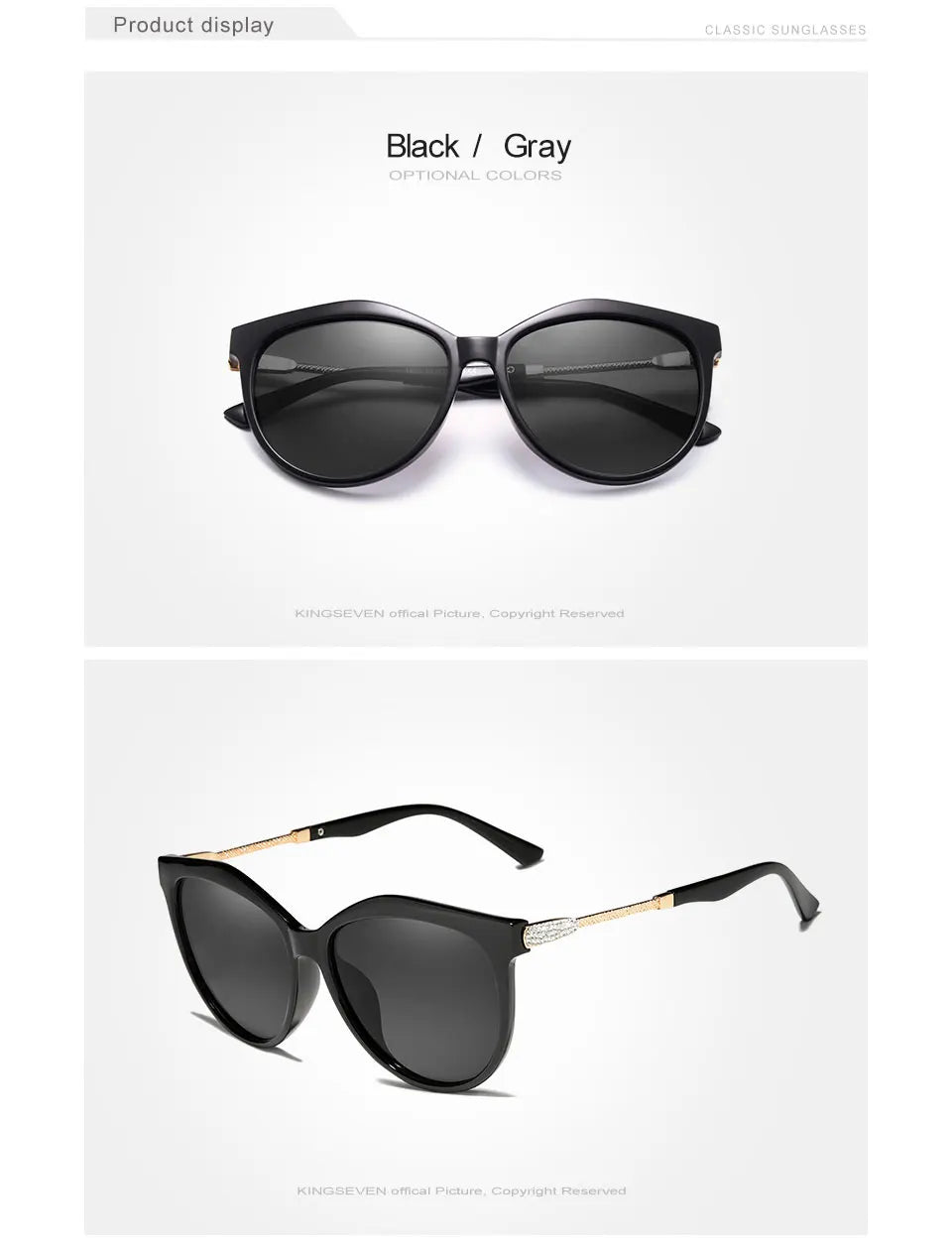 KINGSEVEN 2024 Polarized Women's Sunglasses Gradient Lens Luxury Sun glasses Brand Lentes de sol Mujer