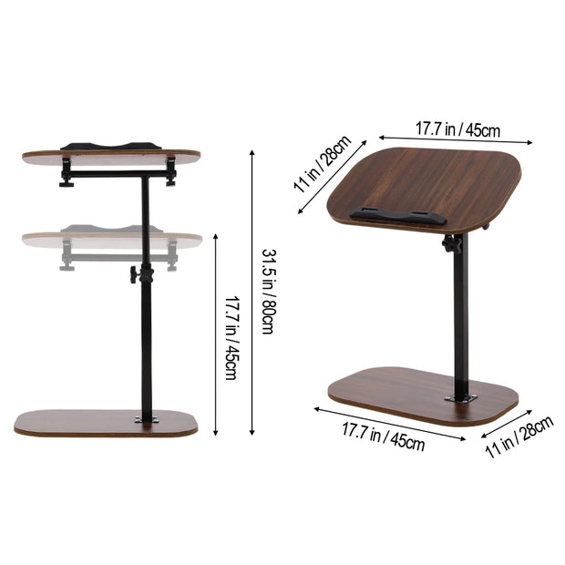 【Lifeideas】Height Adjustable C-Shape Overbed Table Home side table bedside rack liftable coffee table sofa side table small ta