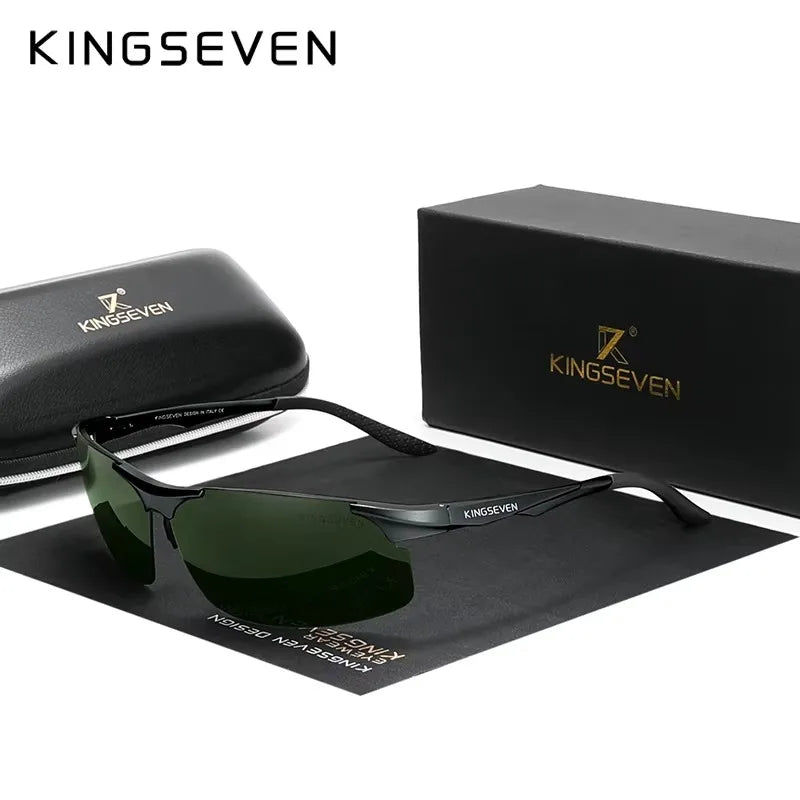 KINGSEVEN Sports Cycling Sunglasses Men Polarized UV400 Driving Glasses Photochromic Anti-Glare Outdoor Riding Vacation Eyewear