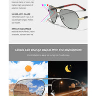 KINGSEVEN Brand Photochromic Sunglasses For Men Women Polarized UV400 Sun Glasses Chameleon Lenses Aluminum Driving Eyewear