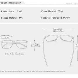 KINGSEVEN Large Frame Sunglasses Men/Women Polarized UV400 Lens Causal Glasses Vintage Rectangle Fishing Driving Outdoor Eyewear