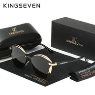 KINGSEVEN Fashion Cat Eye Polarized Sunglasses Women Luxury Ladies Driving Butterfly Glasses Men UV400 Large Frame Eyewear