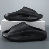 Kidmi Fashion Men Slippers Thick Sole Arch Support Slides Summer Outdoor Beach Slippers Men's Sneaker Casual Home Soft Slippers