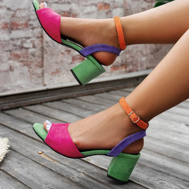 Women Sandals New Fashion High Heels Sandals Sexy Big Size Sandals Women Strap High Quality Shoes for Women Sandalias De Mujer