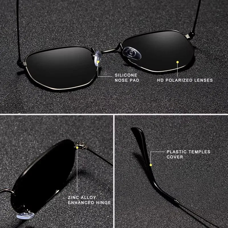 KINGSEVEN Fashion Classical Women Sunglasses Men Polarized UV400 Ladies Round Thin Frame Glassses Luxury Causal Driving Eyewear