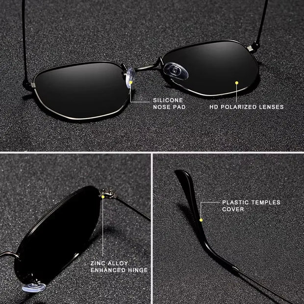 KINGSEVEN Fashion Classical Women Sunglasses Men Polarized UV400 Ladies Round Thin Frame Glassses Luxury Causal Driving Eyewear