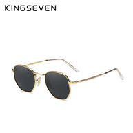 KINGSEVEN New Fashion Polygon Sunglasses Men Women‘s Polarized UV400 Eye Protect Lens Glasses Round Frame Outdoor Causal Eyewear