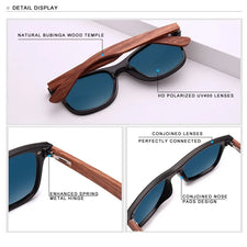 KINGSEVEN Natural Wooden Sunglasses Men Vintage Classic Polarized Fashion Women Elegant Handmade Wood SunGlasses Driving for Men