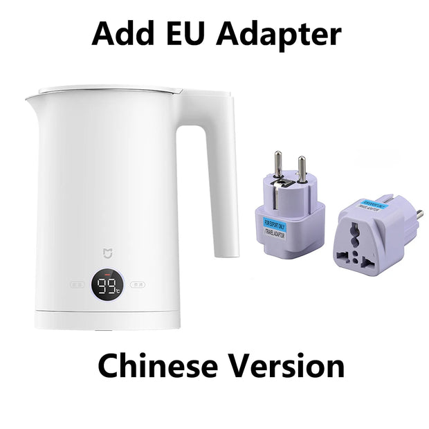 XIAOMI MIJIA Constant Temperature Electric Kettles P1， Quiet Edition LED Display Four Thermos Modes 220V Kettle Tea Coffee 1800W