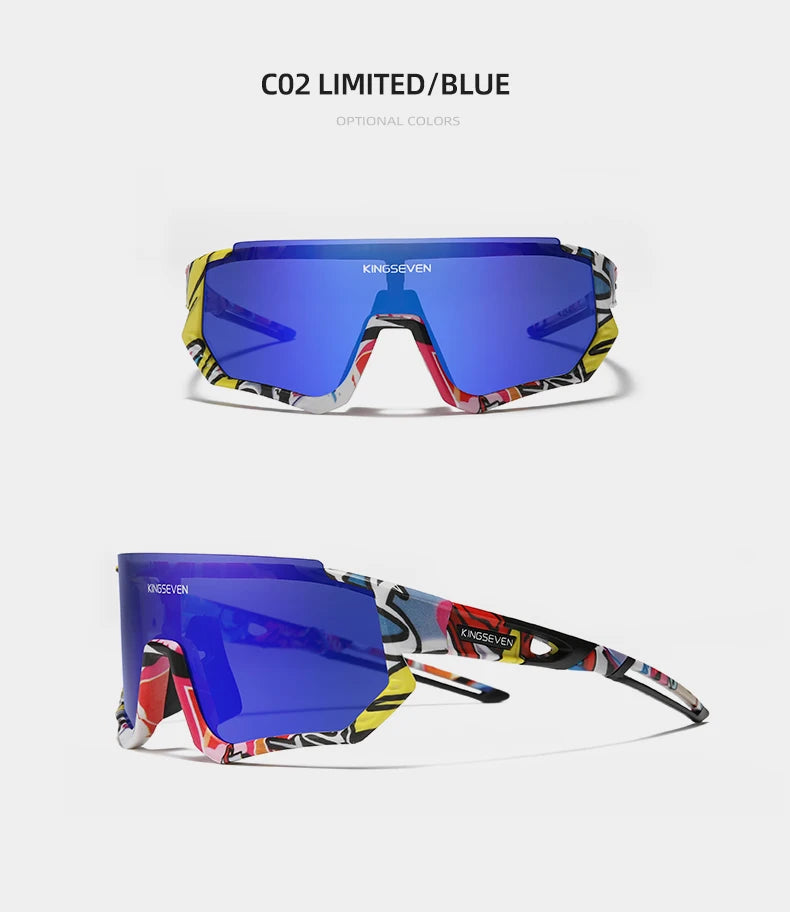 KINGSEVEN Sports Cycling Sunglasses Men Women Mtb Bicycle Glasses UV400 Sunscreen Eyewear Bike Riding Equipment