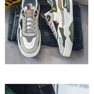 Men's Casual Shoes Soft Sole Breathable Leather Shoes Comfort Trainer Running Jogging Shoes Lightweight Walking Sneakers Male