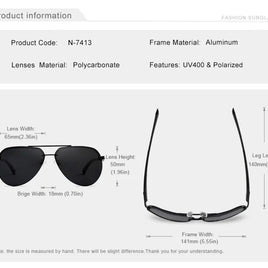 KINGSEVEN Fashion Pilot Rimless Sunglasses Men Classical UV400 Polarized Large Frame Glasses Casual Driving Outdoor Eyewear