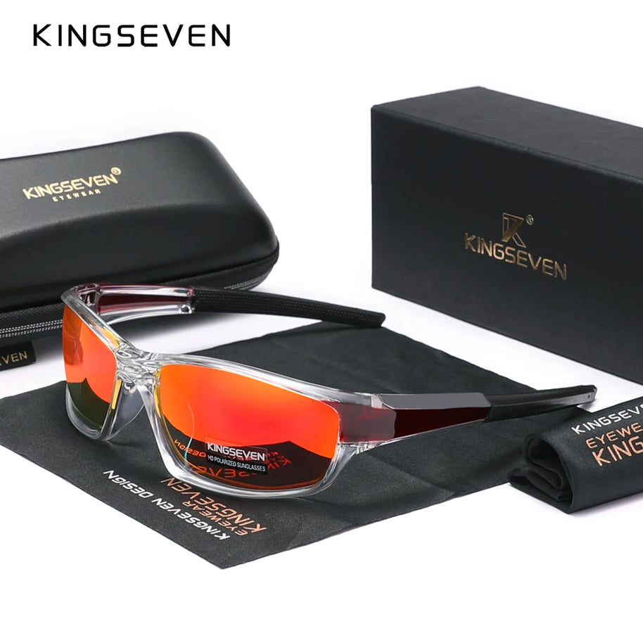 Genuine KINGSEVEN New 2024 Design Men's Sports Polarized Sunglasses Women UV Lens Fashion Eyewear Oculos de sol