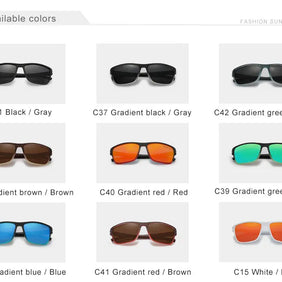 KINGSEVEN Gradation Design Sunglasses For Men Women HD Polarized UV400 Glasses Driving High Quality Anti-slip Sports Eyewear