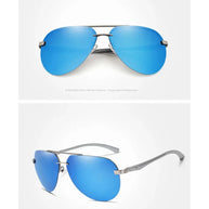 KINGSEVEN Fashion Pilot Rimless Sunglasses Men Classical UV400 Polarized Large Frame Glasses Casual Driving Outdoor Eyewear