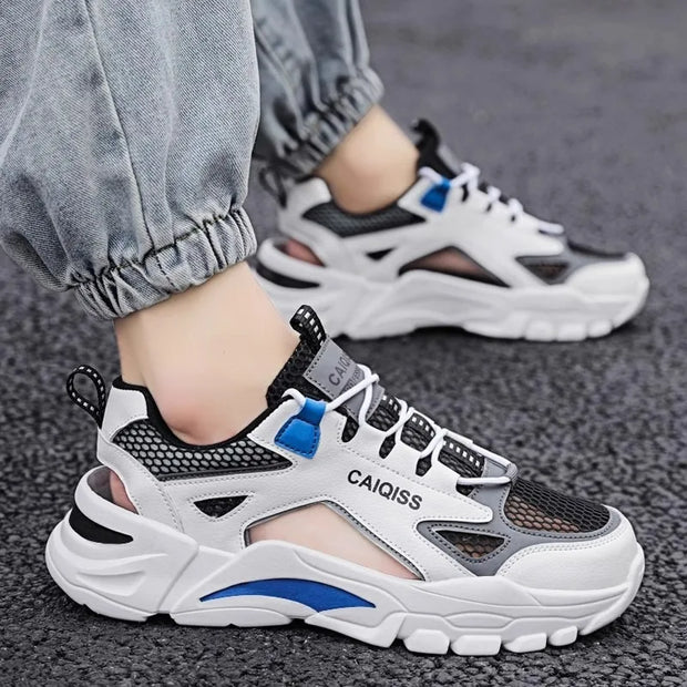 Mens Summer Sandals Breathable Sports Beach Shoes Outdoor Casual Slides for Teenagers TrendyLightweight Footwear New Design