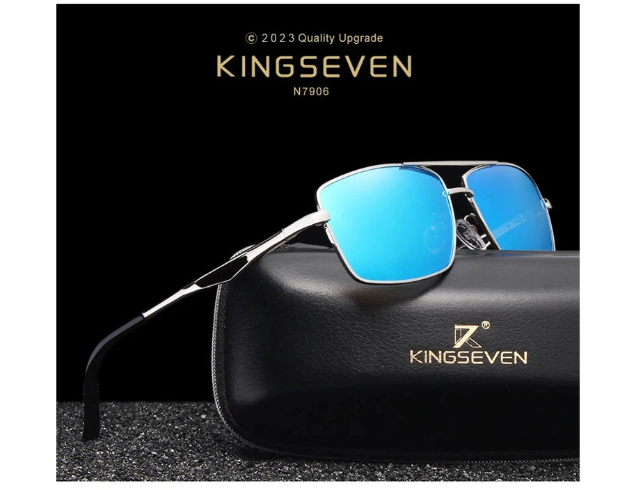 KINGSEVEN Brand Classic Square Polarized Sunglasses Men's Driving Male Sun Glasses Eyewear UV400 Blocking Protection Oculos