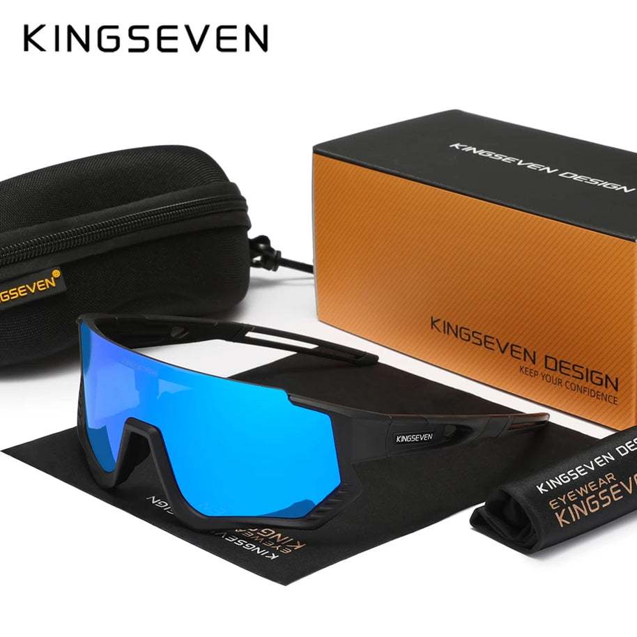 KINGSEVEN Sports Cycling Sunglasses Men Women Mtb Bicycle Glasses UV400 Sunscreen Eyewear Bike Riding Equipment