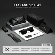 KINGSEVEN Brand Polarized Sunglasses For Men Rectangle Aluminum Driving Glasses Eyewear Shades For Men High Quality