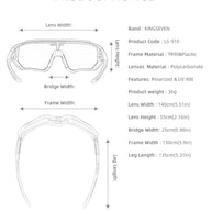KINGSEVEN Cycling Sunglasses Men Women Mtb Bicycle Glasses Anti-UV Bike Goggles Outdoor Sport bike Large Frame