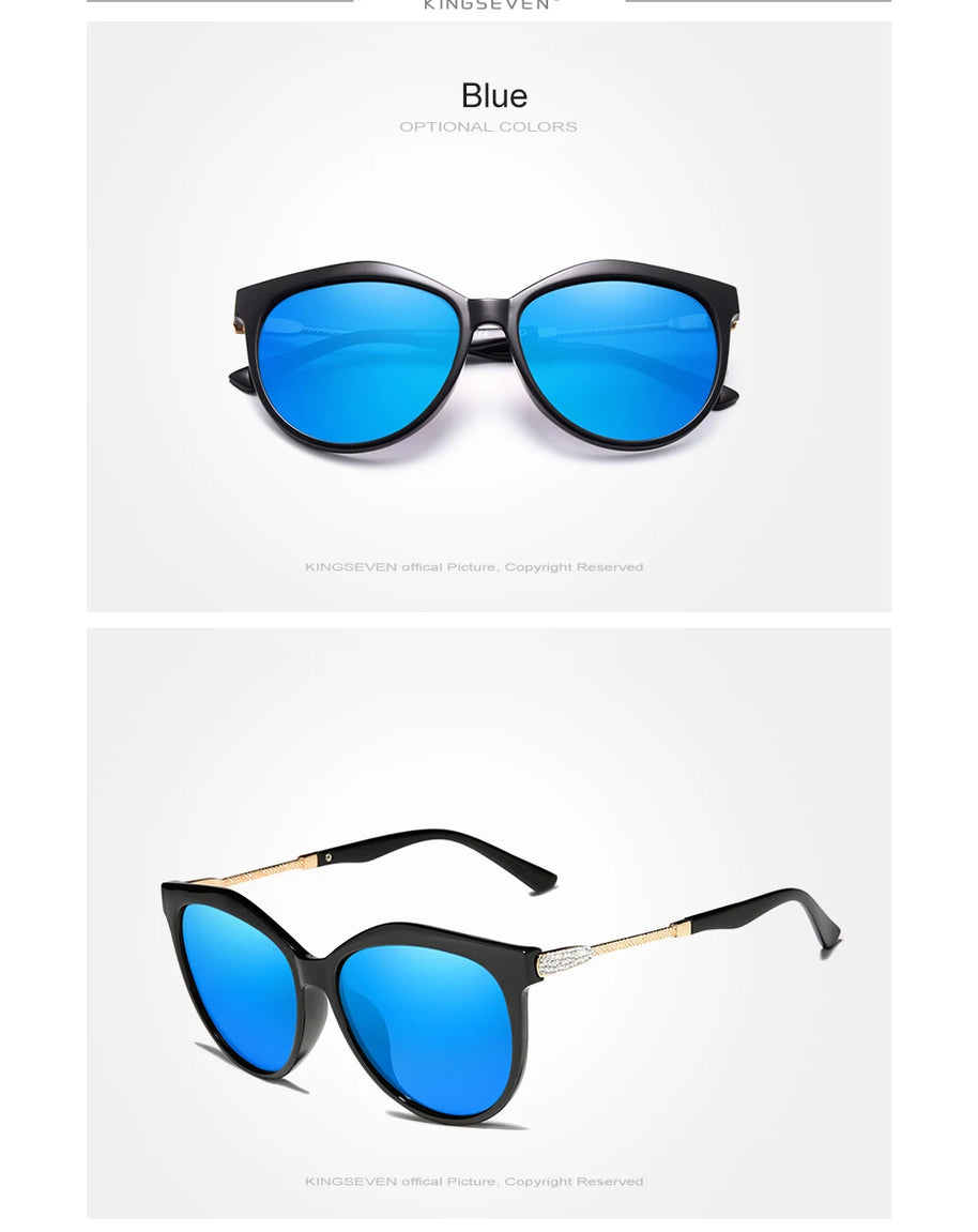 KINGSEVEN 2024 Polarized Women's Sunglasses Gradient Lens Luxury Sun glasses Brand Lentes de sol Mujer