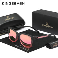 KINGSEVEN Polarized UV400 Sunglasses Men Women Round Glasses Outdoor Driving Fishing Male Femle Causal Eye Protection Eyewear