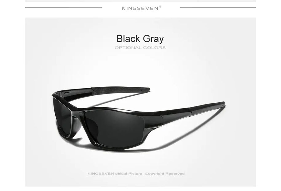 Genuine KINGSEVEN New 2024 Design Men's Sports Polarized Sunglasses Women UV Lens Fashion Eyewear Oculos de sol