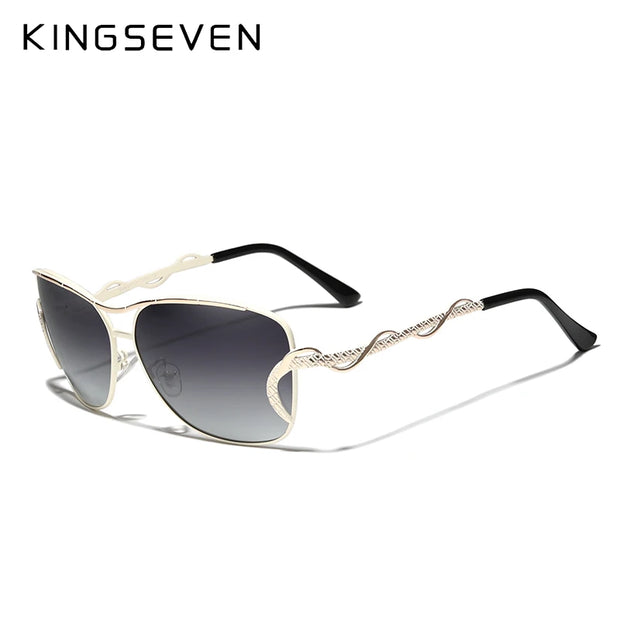 KINGSEVEN Brand Design Women Sunglasses Vintage Polarized UV400 Gradient Lens UV400 Large Frame Glasses Fashion Driving Eyewear