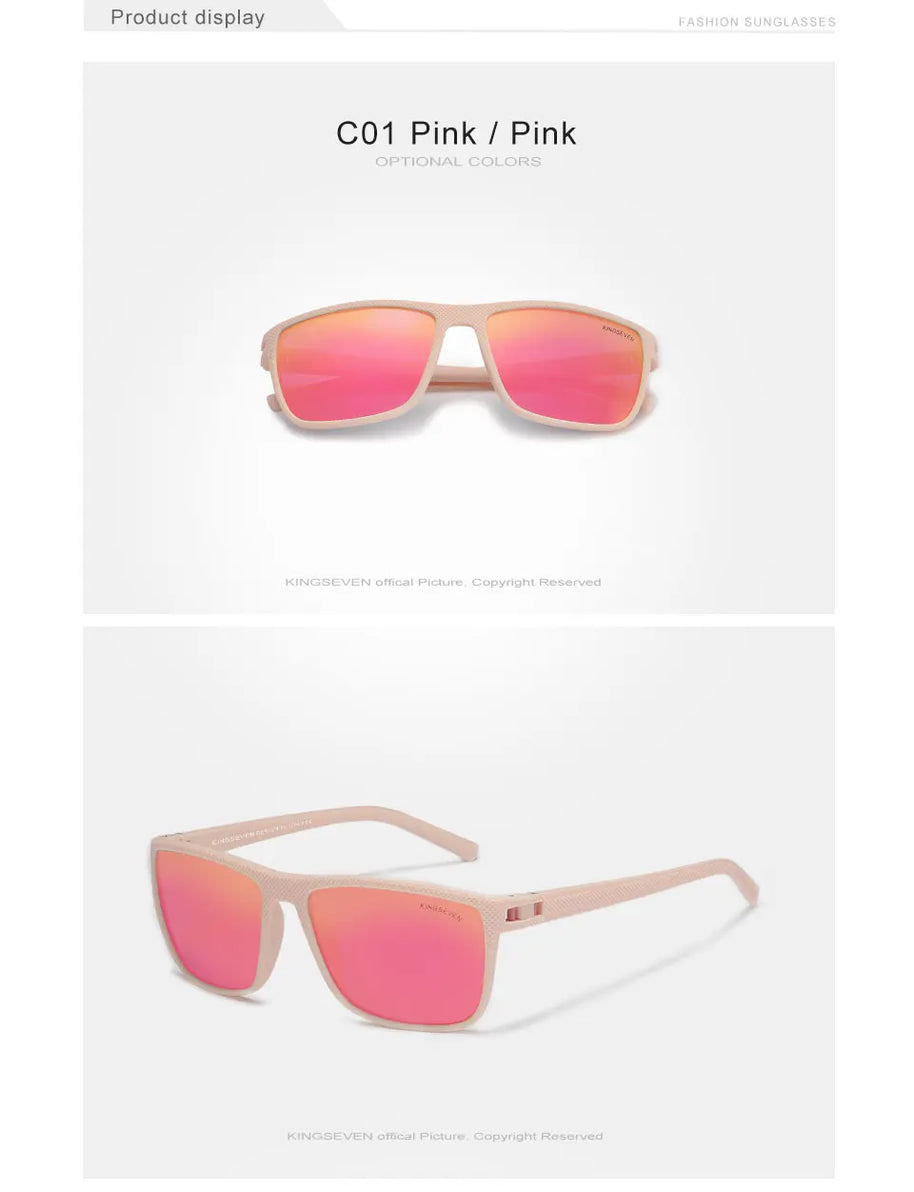 KINGSEVEN Polarized Sunglasses Women Driving Square Frame Sun Glasses sunglasses for Men NEW LC755 Outdoor Travel