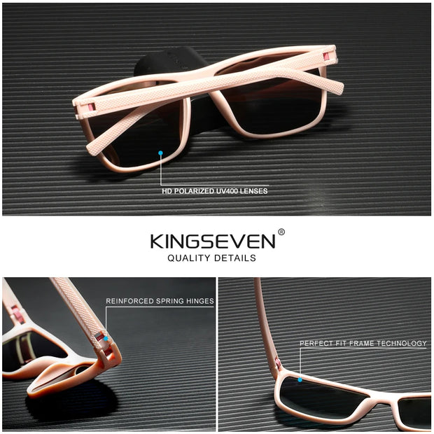 KINGSEVEN Polarized Sunglasses Women Driving Square Frame Sun Glasses sunglasses for Men NEW LC755 Outdoor Travel