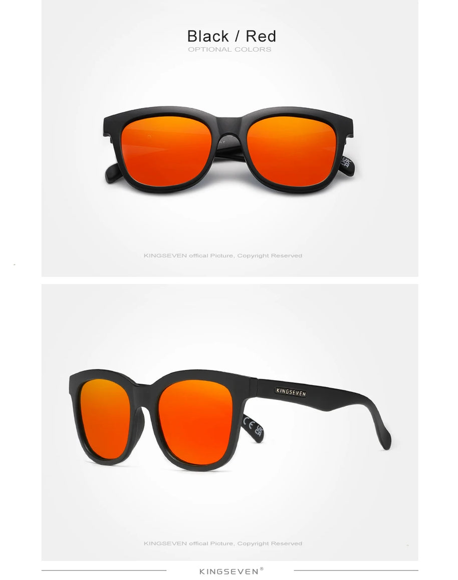 KINGSEVEN Trendy Casual Sunglasses Men Women Full Frame Driving Glasses Polarized UV400 Fashion Vintage Classic Eyewear