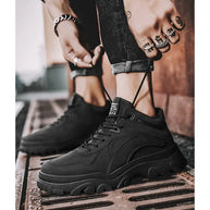 Men's Desert Boots Winter Warmth Tactical 2024 New Men's Fashion Strap Naked Boots Outdoor Platform Work Shoes Bota Masculina