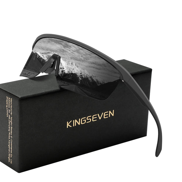KINGSEVEN Brand Cycling Sunglasses Men Women Bicycle Glasses Climbing Anti-UV Bike Sports Large Frame
