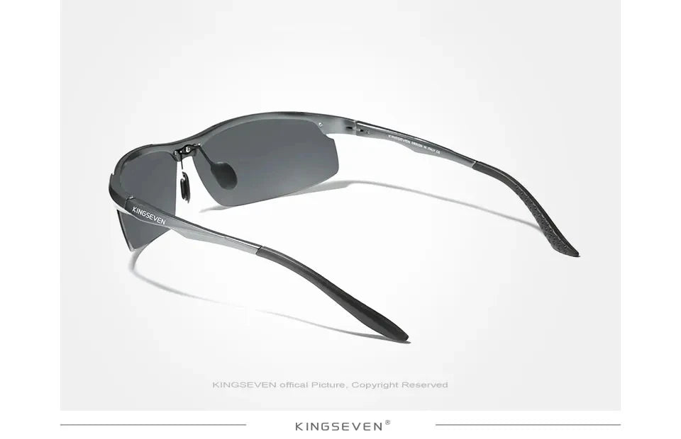 KINGSEVEN Aluminum Sunglasses For Men Driving Mirror Lens UV400 Polarized Glasses Cycling Sports Use High Quality Eyewear
