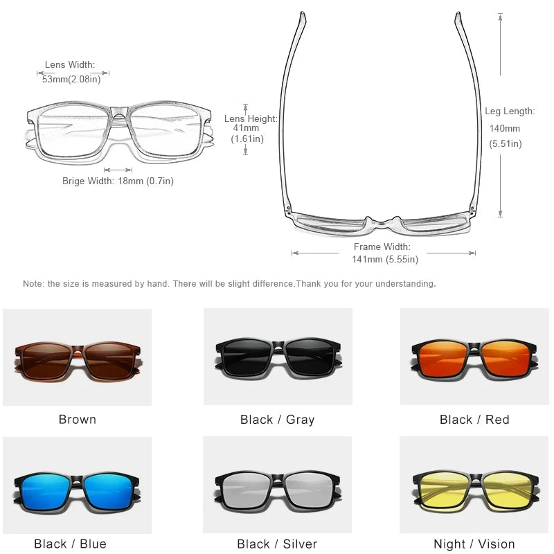 KINGSEVEN Classic Trendy Rectangle Sunglasses Polarized UV400 Women Men Fashion Luxury Glasses Travel Driving Vacation Eyewear