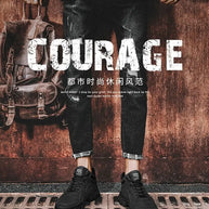 Men's Desert Boots Winter Warmth Tactical 2024 New Men's Fashion Strap Naked Boots Outdoor Platform Work Shoes Bota Masculina