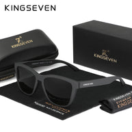KINGSEVEN Brand Fashion Matte Sunglasses Women Men Polarized Anti-UV400 Lens Glasses TR90 Frame Luxury Outdoor Fishing Eyewear