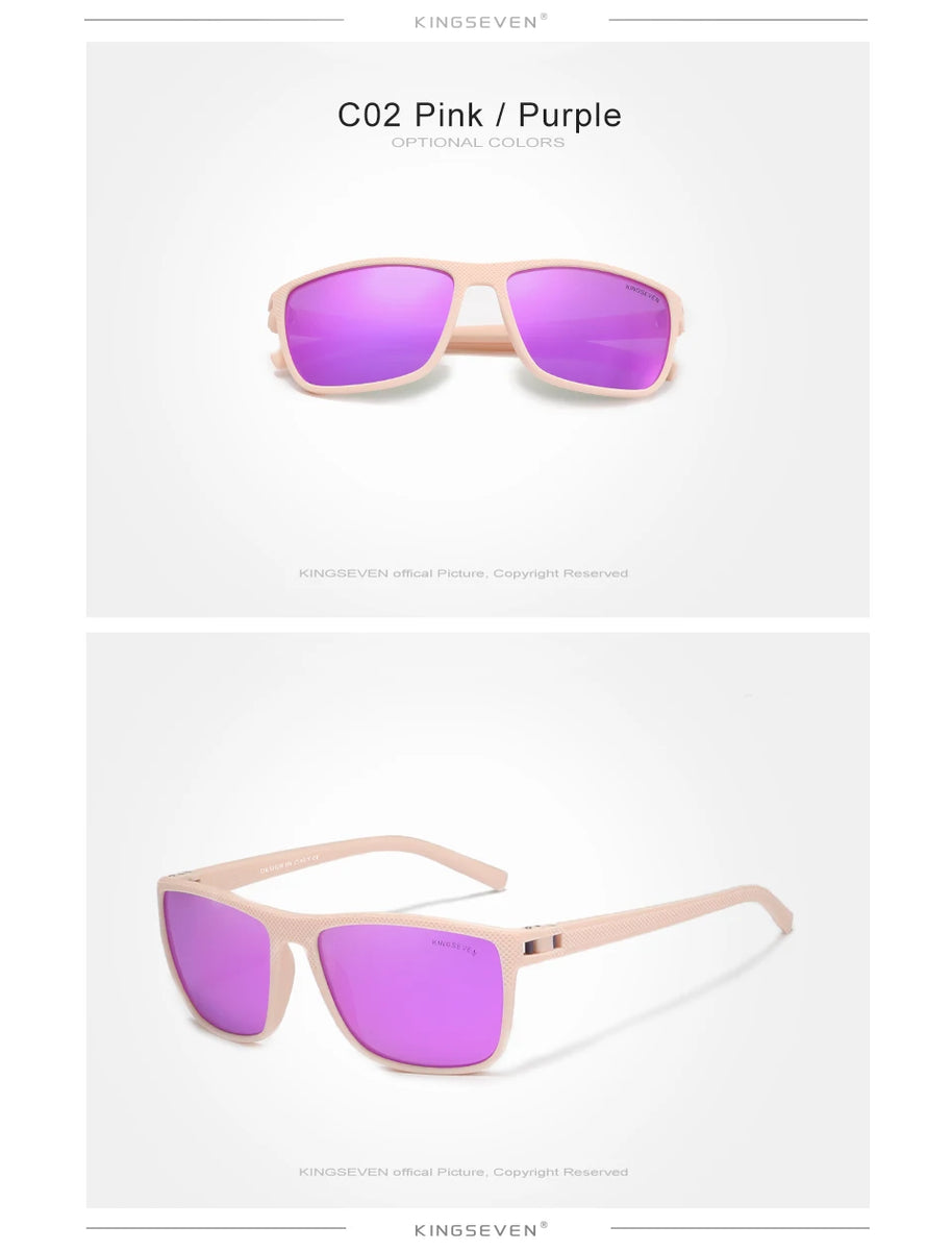 KINGSEVEN Polarized Sunglasses Women Driving Square Frame Sun Glasses sunglasses for Men NEW LC755 Outdoor Travel