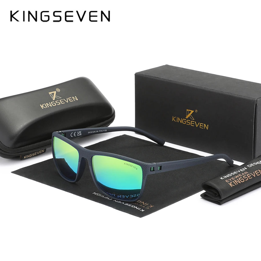 KINGSEVEN Polarized Sunglasses Women Driving Square Frame Sun Glasses sunglasses for Men NEW LC755 Outdoor Travel
