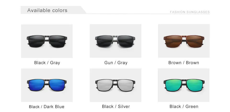 KINGSEVEN Luxury Aluminum Sunglassses For Men Retro Rectang Polarized UV400 Glasses Driving Sports Women New Fashion Accessory