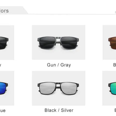 KINGSEVEN Luxury Aluminum Sunglassses For Men Retro Rectang Polarized UV400 Glasses Driving Sports Women New Fashion Accessory